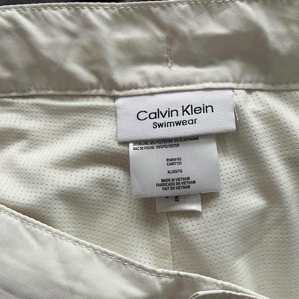 Calvin Klein Off-White Swim Shorts